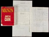 Mignon - With three letters and a card from Cain