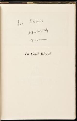 In Cold Blood - Signed