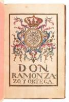 Ejecutoria de Don Ram&oacute;n Zazo y Ortega - patent of nobility