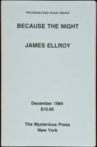 Because the Night - uncorrected page proof