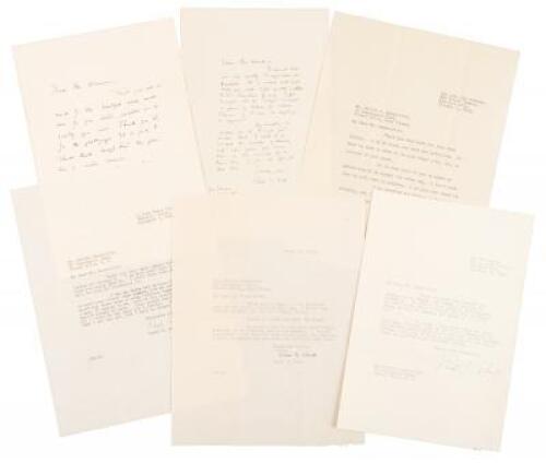 Two Autograph Letters and Four Typed Letters Signed by Pearl S. Buck