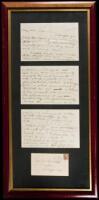 Three page Autograph Letter, signed, from Jack London to Ida Winship