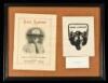 Jack London by Himself - pamphlet framed with calling card and bookplate