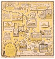 "Being a map of central California, showing some of the people, places and events that had to do with our early days. Wells Fargo Bank & Union Trust Co., San Francisco, Established 76 years ago, in 1852"