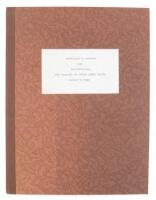 Typescript publisher's preface to Arthur H. Clark Co. The Killing of Chief Crazy Horse - with holograph notations by publisher Robert A. Clark