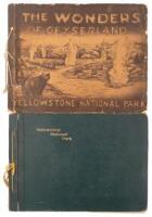 Lot of two Yellowstone postcard books