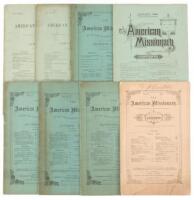 American Missionary magazine, 8 issues, 1870-1883