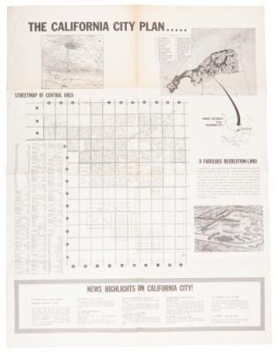 The California City Plan... Streetmap of Central Area - A Fabulous Recreation-Land