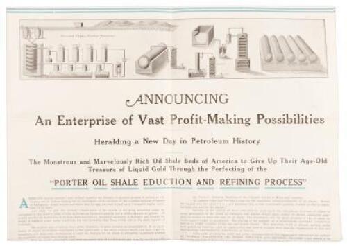 Shale Oil - The Hope of all Motordom - To Meet Civilizations Most Vital Need! An Industry of Vast Potentialities for Service and Fortune Making