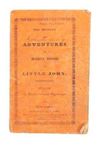 The History and Adventures of Robin Hood and Little John, exemplified in a series of twelve coloured engravings (wrapper title)
