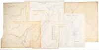 Set of 23 Comprehensive Zoning Plan maps from the Sacramento County Planning Commission