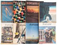 Eight issues of 1930's & 1940's Fortune Magazine all featuring photographs by Walker Evans