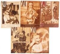 VU Magazine - six magazines with cover photographs by André Kertész