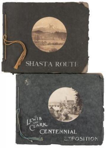 Shasta Route [with] Lewis and Clark Centennial Exposition - two collotype view books