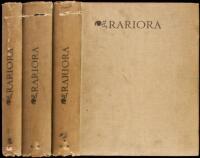 Rariora: Being Notes of Some of the Printed Books, Manuscripts, Historical Documents, Medals, Engravings, Pottery, Etc., Etc., Collected (1858-1900) by John Eliot Hodgkin.