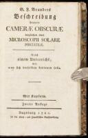 Beschreibung drever Camerae Obscurae desgleichen eines Microscopii Solare Portatile