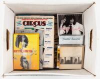 Lot of Patti Smith ephemera, CDs, and DVDs