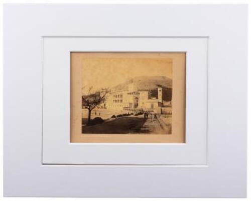 [Palace of the Prince of Monaco] - mounted albumen photograph