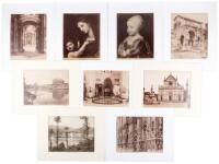 43 albumen photographs primarily of historic Italian palaces and interiors, art, and scenery