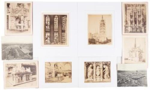 Forty photographs of churches, ruins, and art