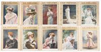 Le Théatre - 100 early reproductions of color photographs, consisting of highly decorative covers and internal full-page color half-tones