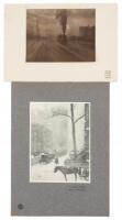 The Hand of Man [with] La Rue l'Hiver - two photogravures by Alfred Stieglitz