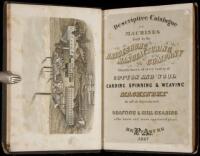 Descriptive Catalogue of Machines Built by the Bridesburg Manufacturing Company. Manufacturers of Every Variety of Cotton and Wool Carding, Spinning & Weaving Machinery in all its Departments