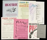 Black Sparrow Press broadsides of Bukowski poems