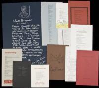 Collection of broadside poetry by or about Charles Bukowski