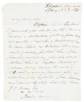 Letter by a colleague of Charles Darwin's, about his natural history collections in Cuba and Australia