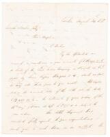 Autograph Letter Signed to his Philadelphia partner, Joseph Archer about "instant" wealth from their dealings in Silk