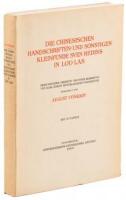 Die Chinesischen Handschriften- und sonstigen Kleinfunde Sven Hedins in Lou-Lan