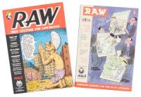 Two RAW Paperbacks Signed by Spiegelman and Other Contributors