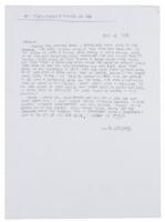 R. Crumb Handwritten Letter, 2008