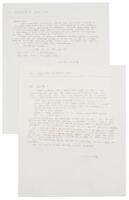 R. Crumb Handwritten Letter: Lot of Two, c. 2010