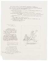 Maxon Crumb Handwritten Page with Original Art