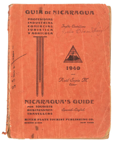 Guía de Nicaragua…1940 / Nicaragua's guide for tourists, businessmen, travelers. Spanish-English.