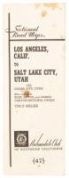 Sectional Road Maps: Los Angeles, Calif. to Salt Lake City, Utah via Cedar City, Utah. Also includes Zion, Bryce and Grand Canyon National Parks. 736.5 Miles (wrapper title)