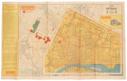 Federal new numbering system map of Detroit and environs, showing all streets and changes, new car lines, etc. (panel title)