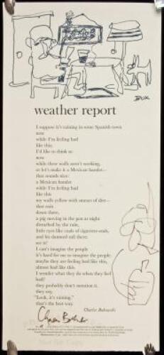 Weather Report - signed broadside