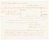 Manuscript receipt for arms purchased in Los Angeles during the occupation by U.S. troops, just before they were forced to capitulate by rebellious Californios