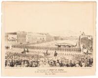 Execution of Casey & Cora, by the San Franciso [sic] Vigilance Committee May 22d. 1856. Taken from Cor. Davis &
Commercial