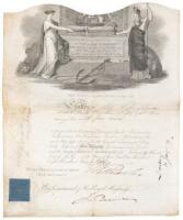 Naval Passage signed by John Barrow and the Duke of Clarence (William IV)