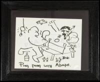 Ping Pong with Adolph [sic] - original drawing