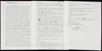 "funny man" - manuscript poem/story signed by Charles Bukowski