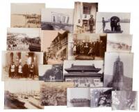 Collection of early 20th century photographs of China, including Hong Kong, Tianjin, Beijing, and military scenes