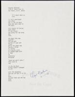 “it's never been so nice” - manuscript poem signed by Charles Bukowski