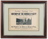 "Terrible! Thrilling! True! - History of the Donner Party, A Tragedy of the Sierra."