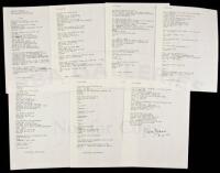 "love” - manuscript poem signed by Charles Bukowski
