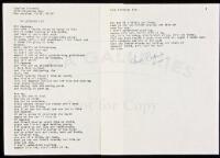 "MY LITERARY FLY" - manuscript poem signed by Charles Bukowski